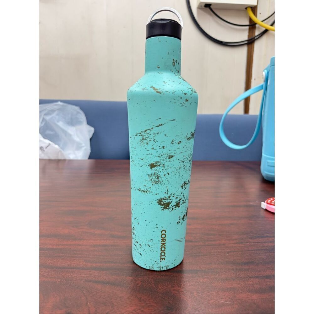 Corkcicle Bail Blue 25oz Bottle with Straw